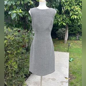 Dolce & Gabbana Black and White Chevron Dress